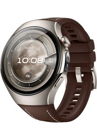 HUAWEI - Smartwatch Huawei Watch 5 46mm Brązowy (6942103154317). Rodzaj zegarka: smartwatch. Kolor: brązowy