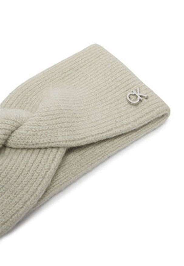 Calvin Klein Opaska materiałowa K60K612591 Szary. Kolor: szary. Materiał: wełna