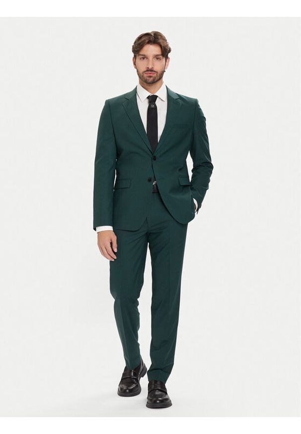 Hugo - HUGO Garnitur Arti-Hesten253X 50544524 Zielony Extra Slim Fit. Kolor: zielony. Materiał: syntetyk