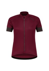 ROGELLI - Damska koszulka rowerowa MODESTA z krótkim rękawem, bordowo-szara. Kolor: czerwony, wielokolorowy, szary. Materiał: materiał. Długość rękawa: krótki rękaw. Długość: krótkie