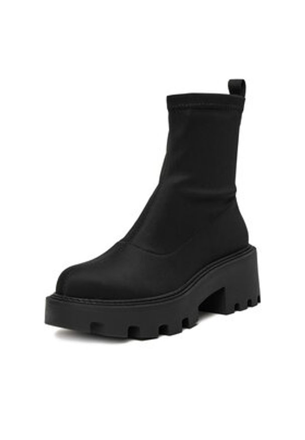 DeeZee Botki 67091-8 Czarny. Kolor: czarny. Materiał: materiał