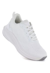 Buty sportowe na platformie białe NEWS 254. Okazja: na co dzień. Kolor: biały. Materiał: skóra ekologiczna. Szerokość cholewki: normalna. Obcas: na platformie. Sport: turystyka piesza #1