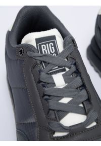 Big-Star - Sneakersy męskie z zamszowymi wstawkami ciemnoszare NN174326 903. Kolor: szary. Materiał: zamsz. Szerokość cholewki: normalna #6