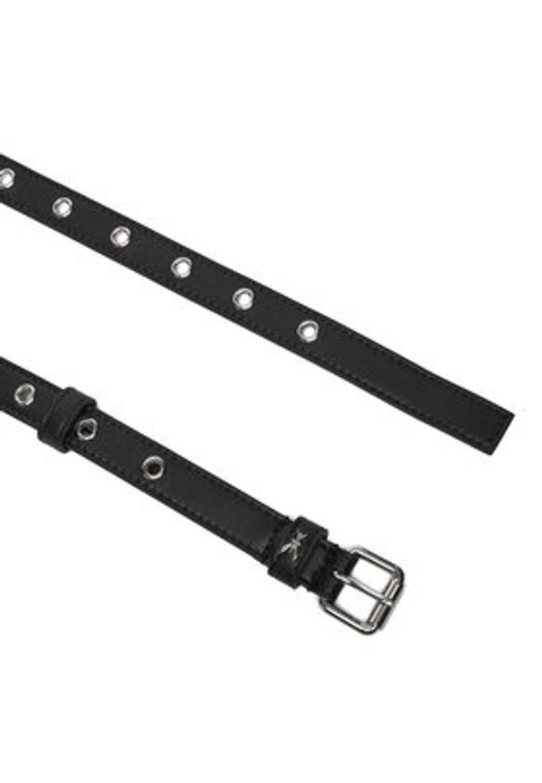 Patrizia Pepe Pasek Damski 2W0016/L113-FB30 Czarny. Kolor: czarny. Materiał: skóra