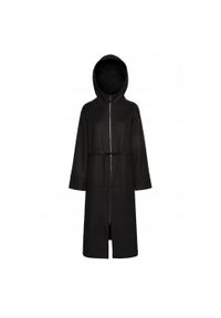 Geox - Kurtka GEOX W DORALEA LONG COAT Czarny. Kolor: czarny. Materiał: tkanina