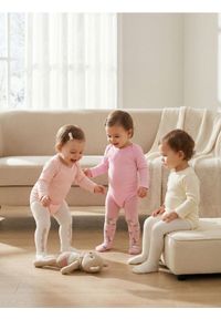 Sinsay - Bawełniane body 3 pack - kremowy. Kolor: kremowy. Materiał: bawełna #1