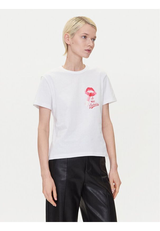 Hugo - HUGO T-Shirt Destrel_2 50544897 Biały Relaxed Fit. Kolor: biały. Materiał: bawełna