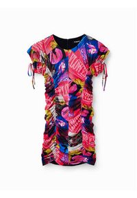 Desigual Sukienka codzienna Dijon 23SWVK45 Kolorowy Slim Fit. Okazja: na co dzień. Materiał: syntetyk. Wzór: kolorowy. Typ sukienki: proste. Styl: casual #3