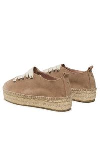 Manebi Espadryle Lace-Up Espadrilles W 1.9 E0 Beżowy. Kolor: beżowy. Materiał: zamsz, skóra #5