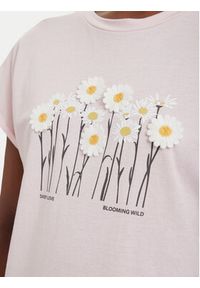 only - ONLY T-Shirt Jany 15372108 Różowy jasny Regular Fit. Kolor: różowy. Materiał: syntetyk #8