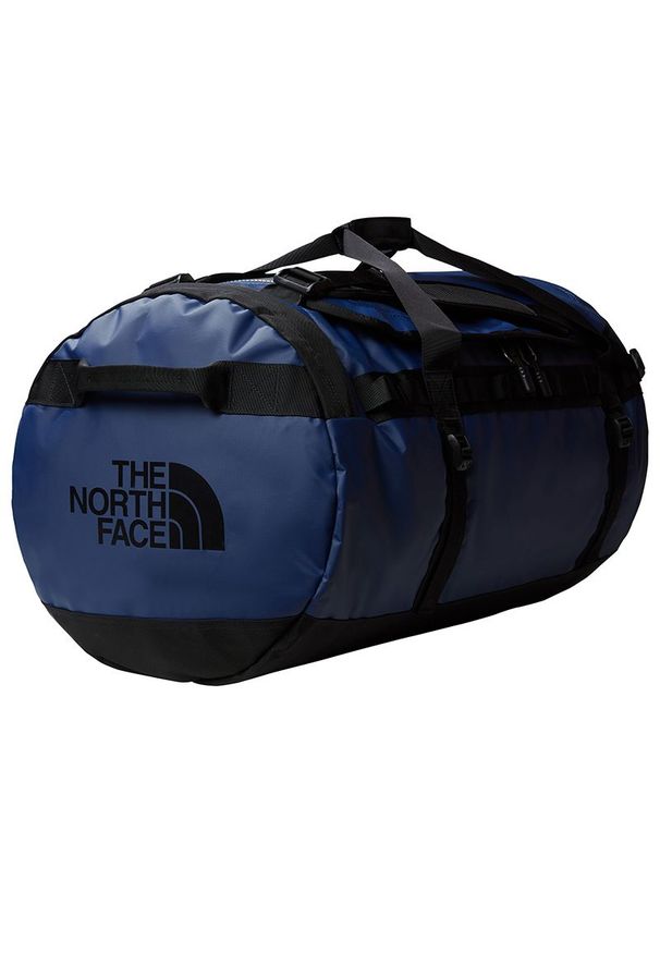 Torba The North Face Base Camp Duffel L 0A52SB4Y21 - granatowa. Kolor: niebieski. Materiał: nylon. Wzór: paski. Sport: fitness