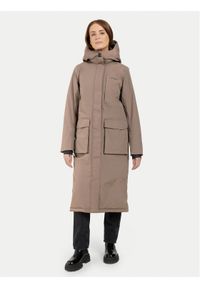 Didriksons Parka Leya 504846 Brązowy Relaxed Fit. Kolor: brązowy. Materiał: syntetyk #1