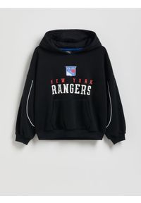 Reserved - Bawełniana bluza NHL New York Rangers - czarny. Kolor: czarny. Materiał: bawełna