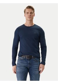 BOSS Longsleeve Tacks 50512111 Granatowy Regular Fit. Kolor: niebieski. Materiał: bawełna. Długość rękawa: długi rękaw #1