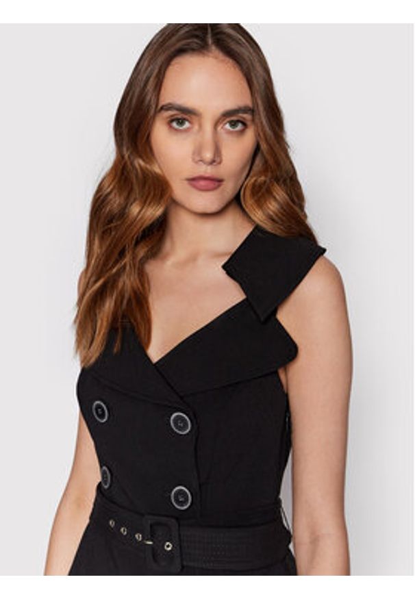 Marciano Guess Sukienka codzienna Audrey 2GGK29 8502Z Czarny Slim Fit. Okazja: na co dzień. Kolor: czarny. Materiał: syntetyk. Typ sukienki: proste. Styl: casual