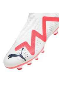 Buty piłkarskie Puma Future Match+ Ll FG/AG M 107366 01 białe białe. Kolor: biały. Materiał: dzianina, syntetyk. Szerokość cholewki: normalna. Sport: piłka nożna #2