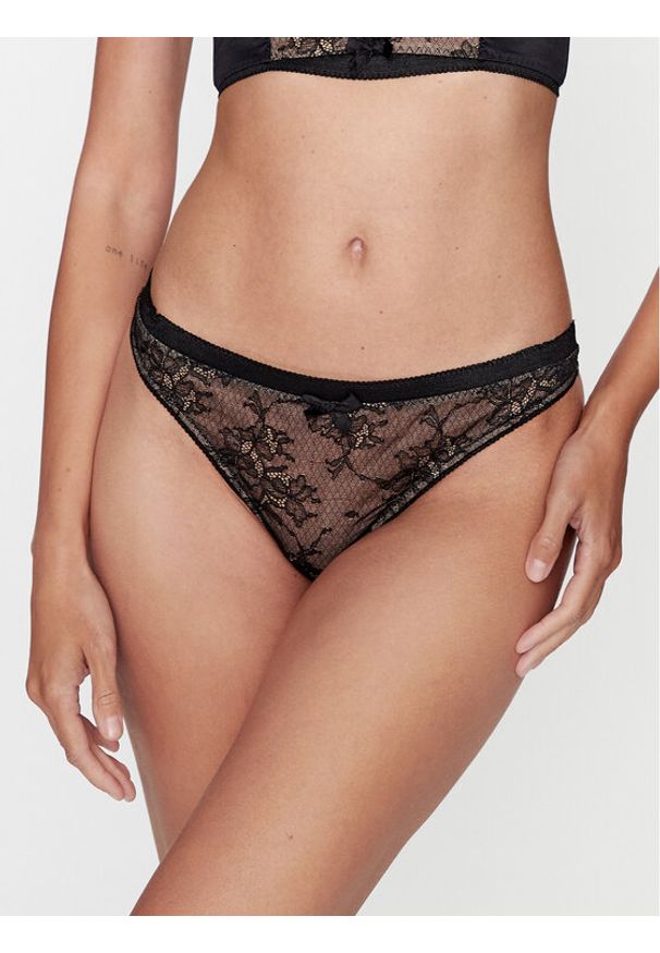 Gossard Stringi 8516 Czarny. Kolor: czarny. Materiał: syntetyk