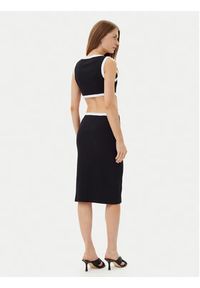 Liu Jo Sukienka letnia VA5043 J4822 Czarny Regular Fit. Kolor: czarny. Materiał: bawełna. Sezon: lato