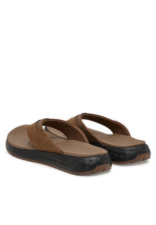 skechers - Skechers Japonki Street retro Jogger Sd 211359/BRN Brązowy. Kolor: brązowy. Materiał: skóra. Styl: street, retro