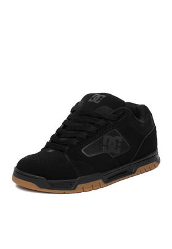 DC Shoes Sneakersy EO-DC COILER DC03011001 Czarny. Kolor: czarny. Materiał: nubuk, skóra