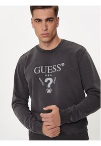 Guess Bluza M4YQ07 KBY51 Czarny Regular Fit. Kolor: czarny. Materiał: bawełna #2