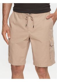 Emporio Armani Underwear Szorty materiałowe 211835 3R471 00051 Beżowy Regular Fit. Kolor: beżowy. Materiał: bawełna