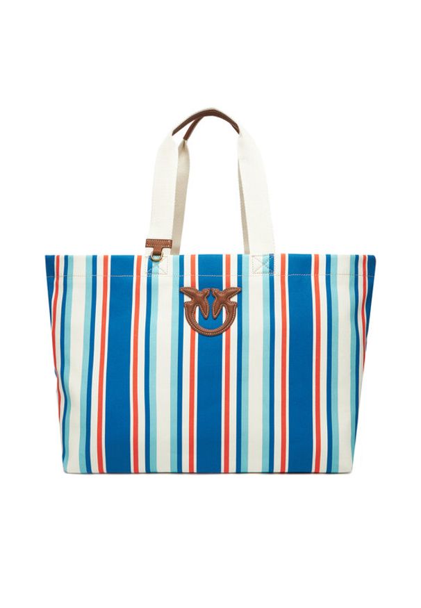 Pinko - PINKO Torebka Shopping Bag Extra PE 25 PLTT 104754 A2G5 Niebieski. Kolor: niebieski