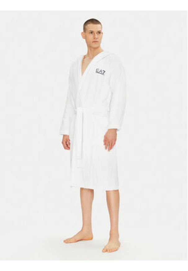 EA7 Emporio Armani Szlafrok 7M000441 AF14014 U0002 Biały. Kolor: biały. Materiał: bawełna