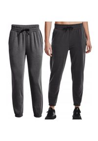 Spodnie dresowe dla kobiet Under Armour Rival Terry Jogger. Kolor: szary. Materiał: dresówka