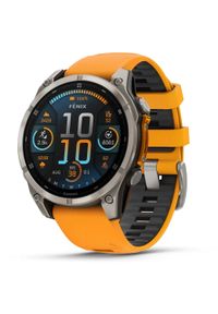 GARMIN - Zegarek sportowy Garmin Fenix 8 AMOLED Żółty (010-02904-11). Kolor: żółty. Styl: sportowy
