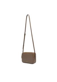 Calvin Klein Torebka Foil Logo Elongated Camera Bag LV04F3276G Beżowy. Kolor: beżowy. Materiał: skórzane #2