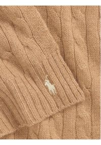 Polo Ralph Lauren Szalik 455956296003 Beżowy. Kolor: beżowy. Materiał: wełna, materiał