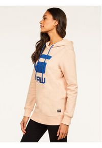 G-Star RAW - G-Star Raw Bluza Boyfriend Diamond Line Graphic Hooded D16236-A613-B243 Różowy Loose Fit. Kolor: różowy. Materiał: bawełna #3