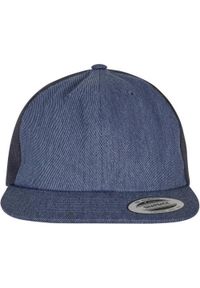 FLEXFIT - Denim Trucker Cap. Kolor: niebieski. Materiał: denim