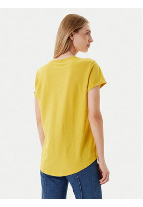 United Colors of Benetton - United Colors Of Benetton T-Shirt 3BVXD109F Żółty Regular Fit. Kolor: żółty. Materiał: bawełna