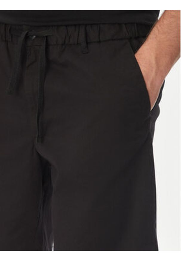 Jack & Jones Szorty materiałowe Jaiden 12274983 Czarny Relaxed Fit. Kolor: czarny. Materiał: bawełna