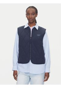 Tommy Jeans Bezrękawnik Onion DW0DW21184 Granatowy Regular Fit. Kolor: niebieski. Materiał: syntetyk. Długość rękawa: bez rękawów