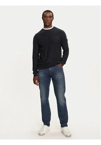 JOOP! Jeans Sweter 15 JJK-09Oweno 30042563 Granatowy Modern Fit. Kolor: niebieski. Materiał: bawełna