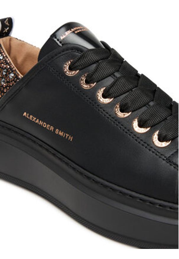 Alexander Smith Sneakersy WEMBLEY ASBCWYW Czarny. Kolor: czarny. Materiał: skóra