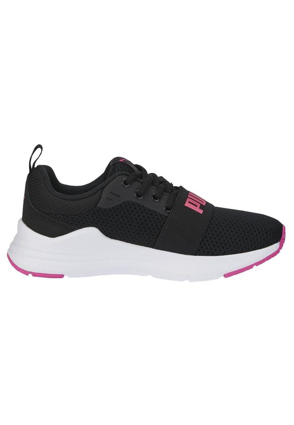 Buty dla dzieci Puma Wired Run Jr. Kolor: czarny. Materiał: guma, materiał, syntetyk. Sport: bieganie