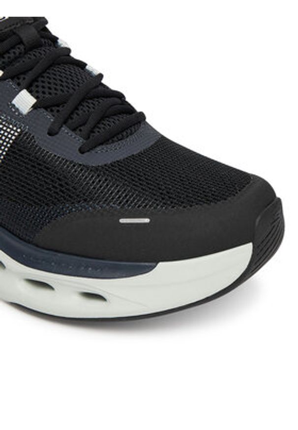 skechers - Skechers Buty do biegania Max Cushioning Glide-Step 220422 BKGY Czarny. Kolor: czarny. Materiał: materiał