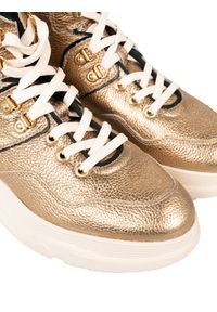 Geox Sneakersy "D Macaone B" | D04HZB000CF | Kobieta | Złoty. Nosek buta: okrągły. Kolor: złoty. Materiał: skóra ekologiczna