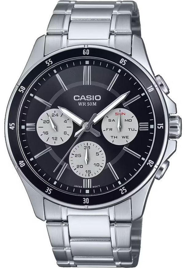 Zegarek Casio ZEGAREK MĘSKI CASIO MTP-1374D-1A3 (zd063i) + BOX