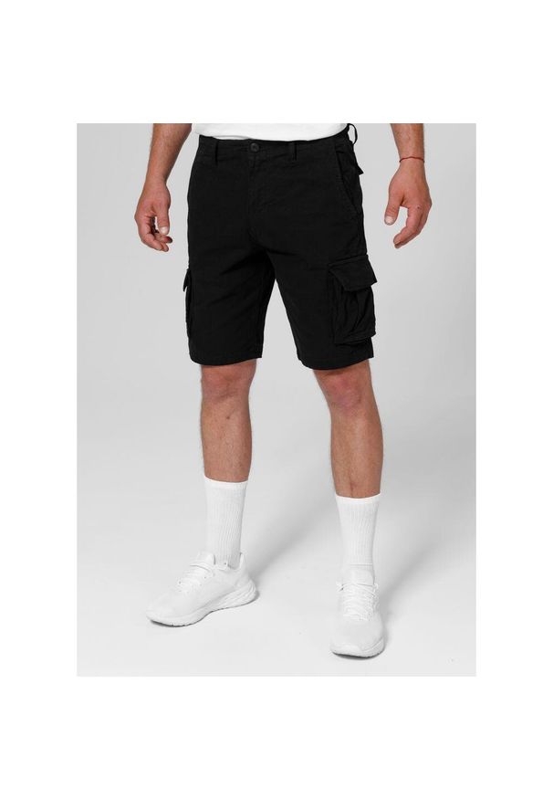 PITBULL - Szorty męskie Pitbull bojówki Jackal. Kolor: czarny. Materiał: jeans. Długość: krótkie. Sezon: lato