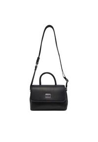 Tommy Jeans Torebka Tjw American Cool Flap Crossover AW0AW17296 Czarny. Kolor: czarny. Materiał: skórzane