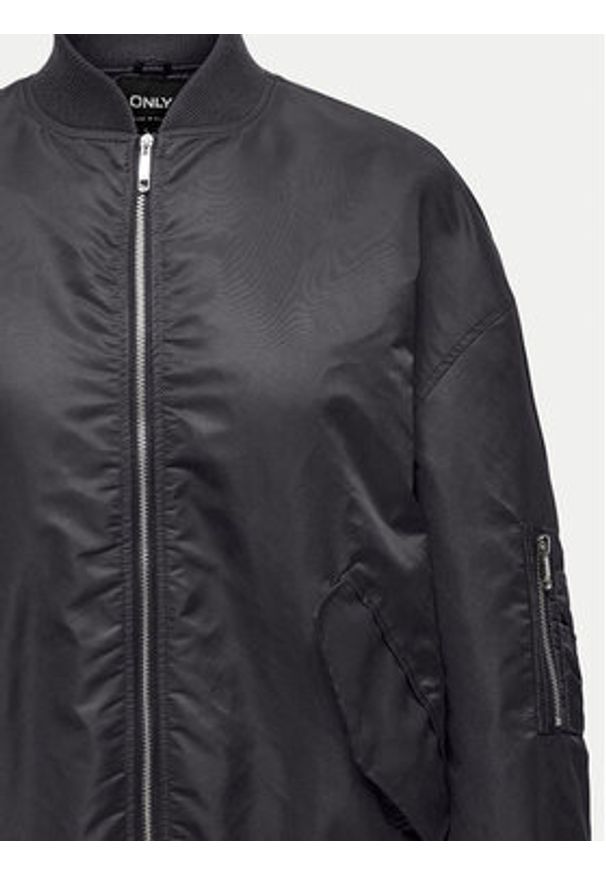 only - ONLY Kurtka bomber Mille 15322732 Szary Oversize. Kolor: szary. Materiał: syntetyk