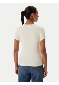 Tommy Jeans T-Shirt Essential DW0DW17383 Beżowy Slim Fit. Kolor: beżowy. Materiał: bawełna #4