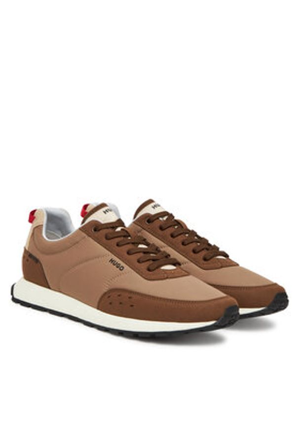 Hugo - HUGO Sneakersy Icelin 50548502 Beżowy. Kolor: beżowy. Materiał: materiał