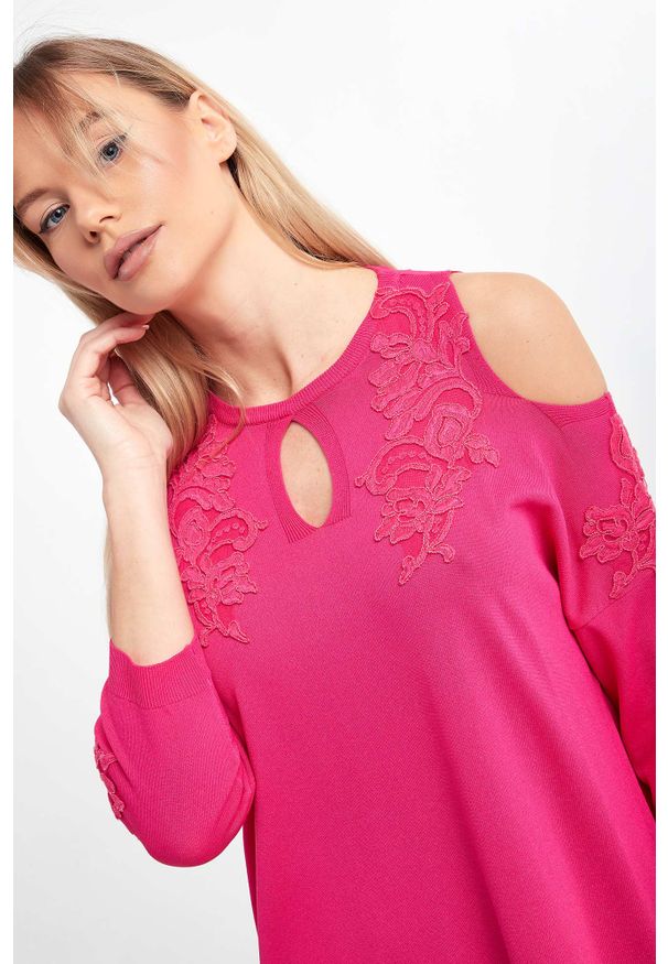 Ermanno Firenze - Sukienka dzianinowa ERMANNO FIRENZE. Materiał: dzianina