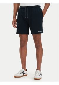 Karl Lagerfeld - KARL LAGERFELD Szorty kąpielowe B2M46064 Granatowy Regular Fit. Kolor: niebieski. Materiał: bawełna #1